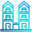 external apartment-town-xnimrodx-lineal-gradient-xnimrodx icon