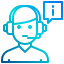 external avatar-customer-service-xnimrodx-lineal-gradient-xnimrodx icon