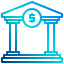 external bank-financial-xnimrodx-lineal-gradient-xnimrodx icon