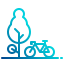 external bicycle-green-power-energy-xnimrodx-lineal-gradient-xnimrodx icon