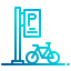 external bicycle-parking-city-scape-xnimrodx-lineal-gradient-xnimrodx icon