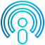 external broadcast-podcast-xnimrodx-lineal-gradient-xnimrodx icon