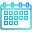 external calendar-freelancer-xnimrodx-lineal-gradient-xnimrodx icon
