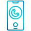 external call-smartphone-application-xnimrodx-lineal-gradient-xnimrodx icon