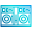 external dj-mixer-music-xnimrodx-lineal-gradient-xnimrodx icon