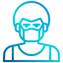 external afro-mask-avatar-xnimrodx-lineal-gradient-xnimrodx icon