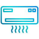 external air-conditioner-accommodation-and-hotel-xnimrodx-lineal-gradient-xnimrodx-2 icon