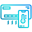 external air-conditioner-internet-of-things-xnimrodx-lineal-gradient-xnimrodx icon