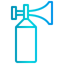 external air-horn-event-and-party-xnimrodx-lineal-gradient-xnimrodx icon