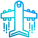 external airplane-traveling-xnimrodx-lineal-gradient-xnimrodx icon