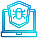 external antivirus-software-and-application-xnimrodx-lineal-gradient-xnimrodx icon