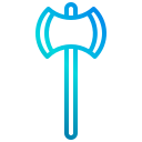 external axe-camping-xnimrodx-lineal-gradient-xnimrodx icon
