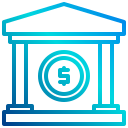 external bank-economy-xnimrodx-lineal-gradient-xnimrodx icon