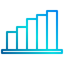 external bar-chart-infographic-and-chart-xnimrodx-lineal-gradient-xnimrodx icon