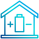 external battery-smart-home-xnimrodx-lineal-gradient-xnimrodx icon