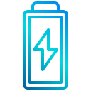 external battery-status-ui-and-ux-xnimrodx-lineal-gradient-xnimrodx icon