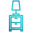 external bedside-table-furniture-and-decoration-xnimrodx-lineal-gradient-xnimrodx icon