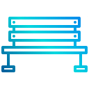 external bench-city-scape-xnimrodx-lineal-gradient-xnimrodx icon