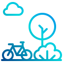external bicycle-city-scape-xnimrodx-lineal-gradient-xnimrodx icon