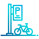 external bicycle-parking-city-scape-xnimrodx-lineal-gradient-xnimrodx icon