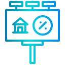 external billboard-rental-property-xnimrodx-lineal-gradient-xnimrodx icon