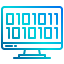 external binary-code-website-development-xnimrodx-lineal-gradient-xnimrodx icon