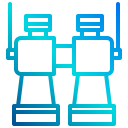 external binocular-adventure-and-camping-xnimrodx-lineal-gradient-xnimrodx icon