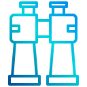 external binoculars-camping-and-outdoor-xnimrodx-lineal-gradient-xnimrodx icon