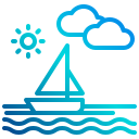 external boat-traveling-xnimrodx-lineal-gradient-xnimrodx icon