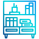 external bookcase-education-xnimrodx-lineal-gradient-xnimrodx icon