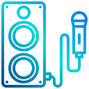 external boombox-music-xnimrodx-lineal-gradient-xnimrodx icon