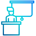 external briefing-leader-and-teamwork-xnimrodx-lineal-gradient-xnimrodx icon