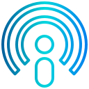 external broadcast-podcast-xnimrodx-lineal-gradient-xnimrodx icon