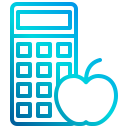 external calculator-fitness-and-diet-xnimrodx-lineal-gradient-xnimrodx icon