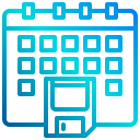 external calendar-data-backup-xnimrodx-lineal-gradient-xnimrodx icon