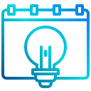 external calendar-design-thinking-xnimrodx-lineal-gradient-xnimrodx icon