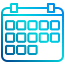 external calendar-office-xnimrodx-lineal-gradient-xnimrodx icon