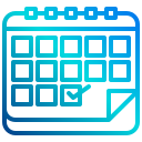 external calendar-seo-xnimrodx-lineal-gradient-xnimrodx icon