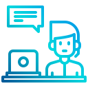 external call-center-discussion-xnimrodx-lineal-gradient-xnimrodx icon