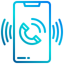 external call-notification-xnimrodx-lineal-gradient-xnimrodx icon