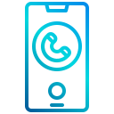 external call-smartphone-application-xnimrodx-lineal-gradient-xnimrodx icon