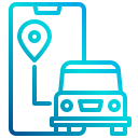 external car-location-xnimrodx-lineal-gradient-xnimrodx-2 icon