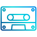 external cassette-entertainment-xnimrodx-lineal-gradient-xnimrodx icon
