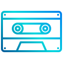 external cassette-music-and-song-xnimrodx-lineal-gradient-xnimrodx icon