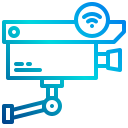 external cctv-intelligence-device-xnimrodx-lineal-gradient-xnimrodx icon