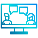 external chat-leader-and-teamwork-xnimrodx-lineal-gradient-xnimrodx icon