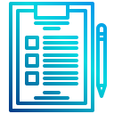 external checklist-customer-review-xnimrodx-lineal-gradient-xnimrodx icon