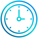 external clock-project-management-xnimrodx-lineal-gradient-xnimrodx icon