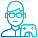 external gamer-game-development-xnimrodx-lineal-gradient-xnimrodx icon