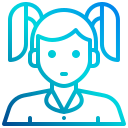 external girl-avatar-xnimrodx-lineal-gradient-xnimrodx icon